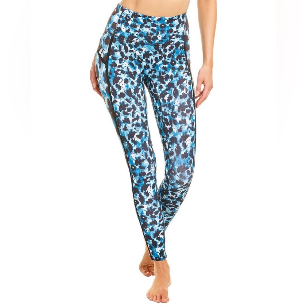 NEW!! Women’s Free People FP Movement You’re a Peach Blue Combo Leggings Size L